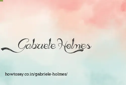 Gabriele Holmes