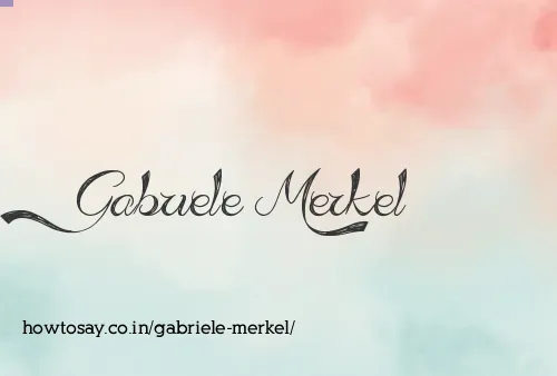 Gabriele Merkel