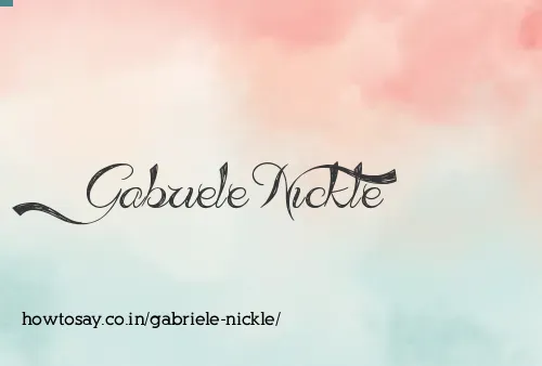 Gabriele Nickle