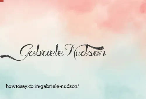 Gabriele Nudson