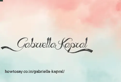Gabriella Kapral