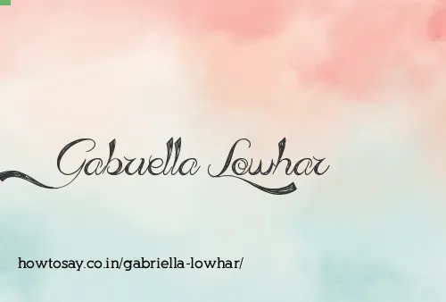 Gabriella Lowhar