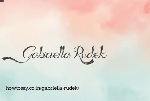 Gabriella Rudek