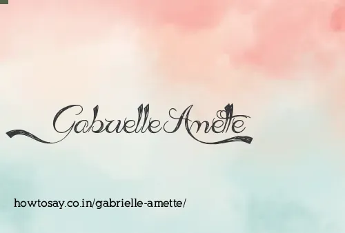 Gabrielle Amette