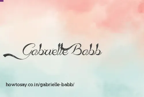 Gabrielle Babb