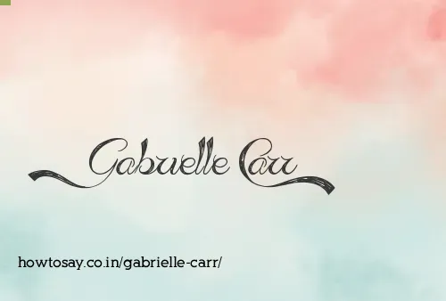 Gabrielle Carr