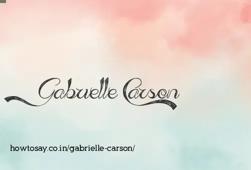 Gabrielle Carson