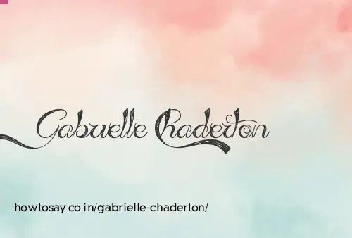 Gabrielle Chaderton