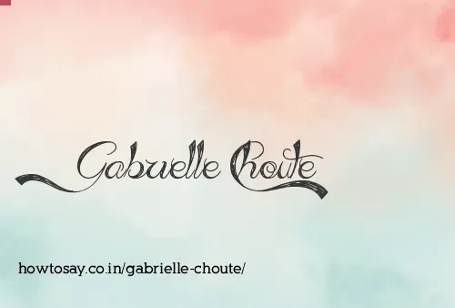 Gabrielle Choute