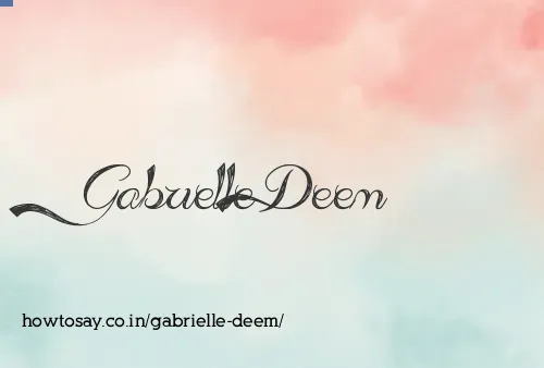 Gabrielle Deem