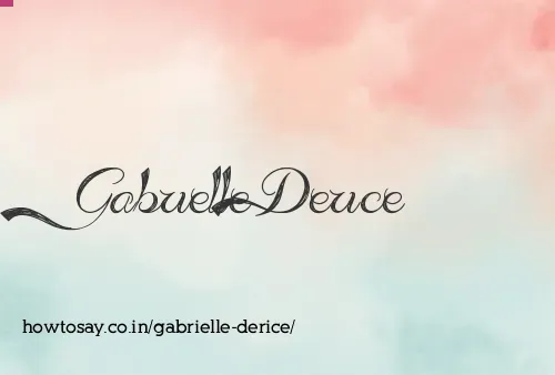 Gabrielle Derice