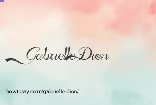 Gabrielle Dion