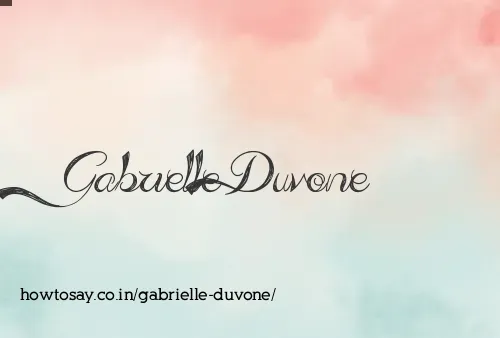 Gabrielle Duvone