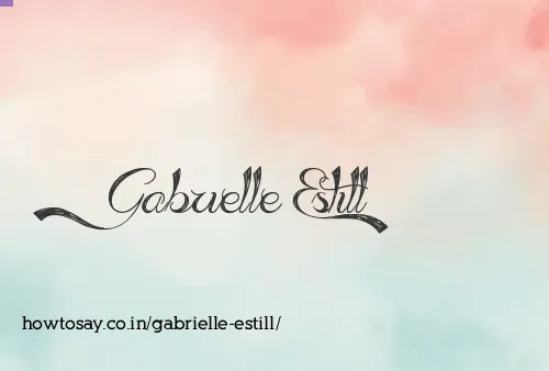 Gabrielle Estill