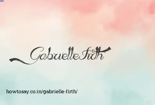 Gabrielle Firth