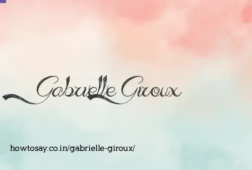 Gabrielle Giroux