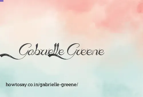 Gabrielle Greene