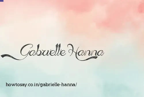 Gabrielle Hanna