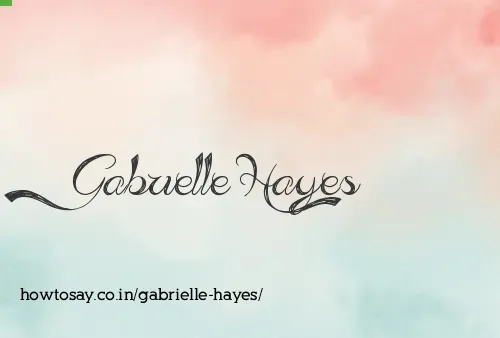 Gabrielle Hayes