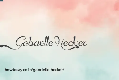 Gabrielle Hecker