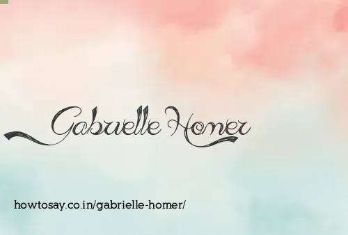 Gabrielle Homer