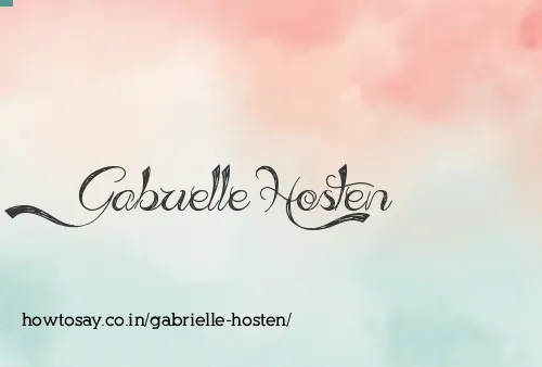 Gabrielle Hosten