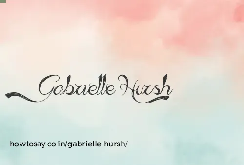 Gabrielle Hursh