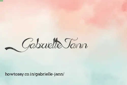 Gabrielle Jann