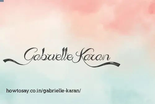 Gabrielle Karan