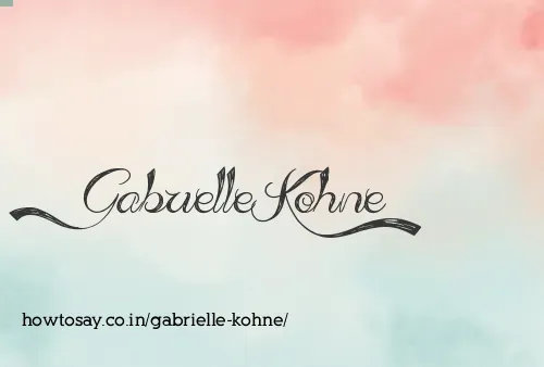 Gabrielle Kohne