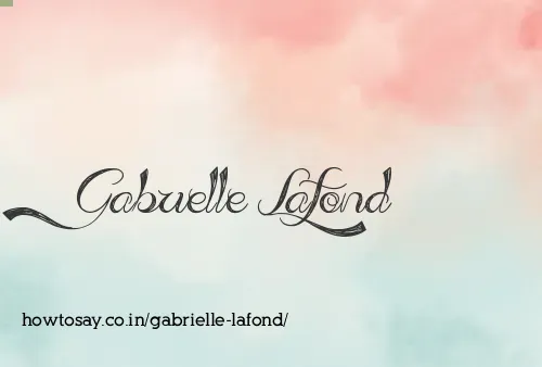 Gabrielle Lafond