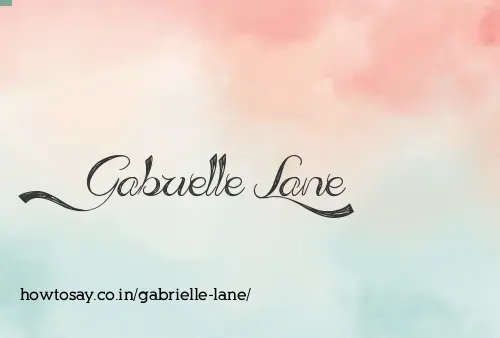 Gabrielle Lane