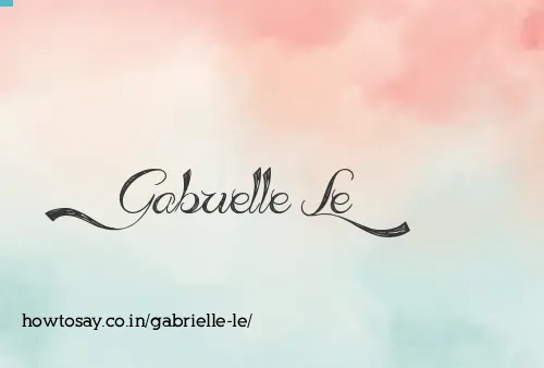Gabrielle Le