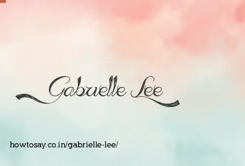 Gabrielle Lee