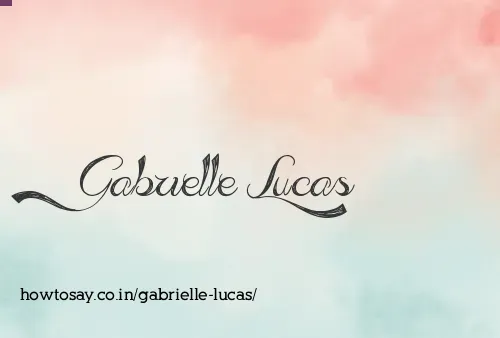 Gabrielle Lucas