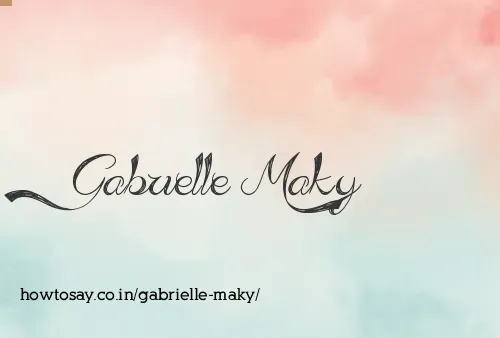 Gabrielle Maky