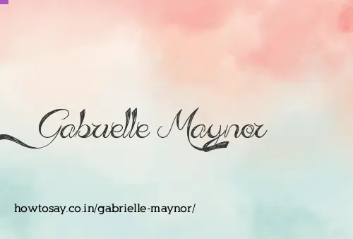 Gabrielle Maynor