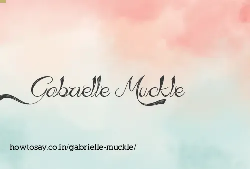 Gabrielle Muckle