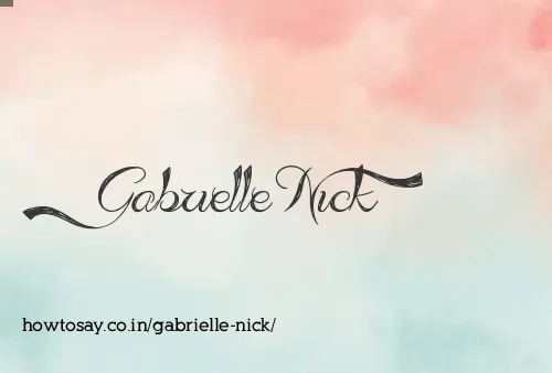 Gabrielle Nick