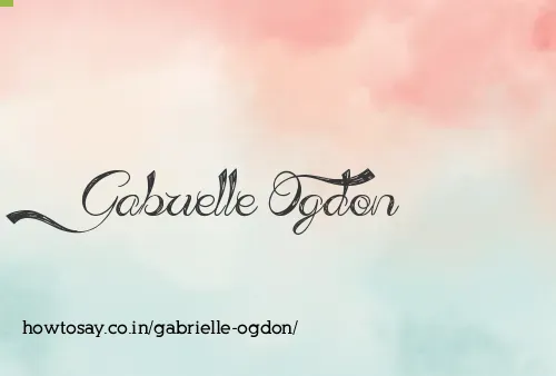 Gabrielle Ogdon