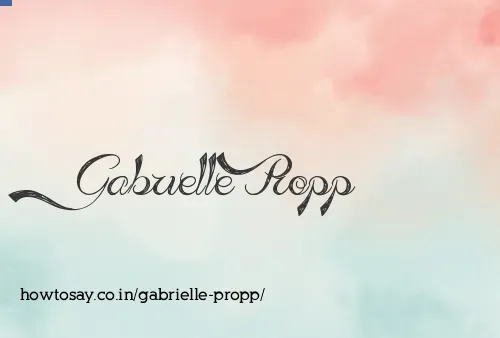 Gabrielle Propp