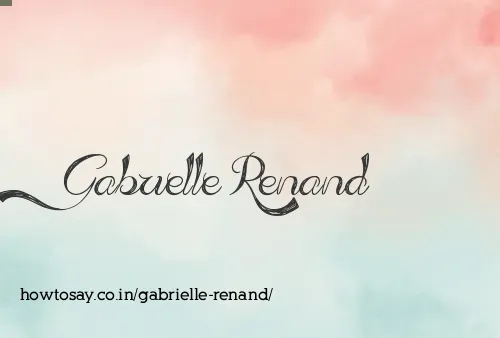 Gabrielle Renand