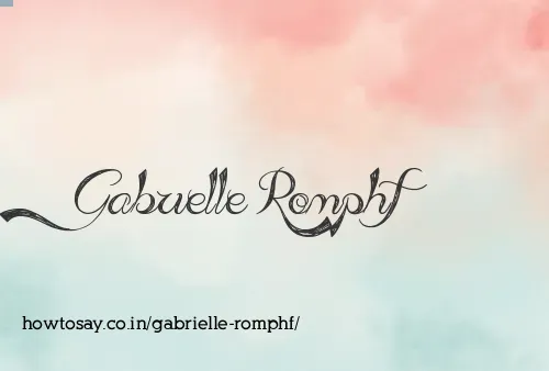 Gabrielle Romphf