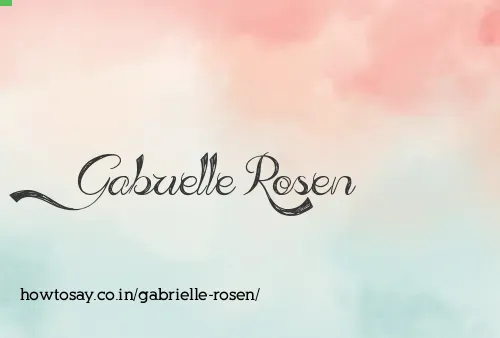Gabrielle Rosen