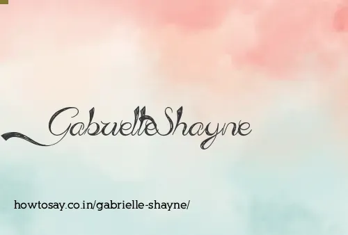 Gabrielle Shayne