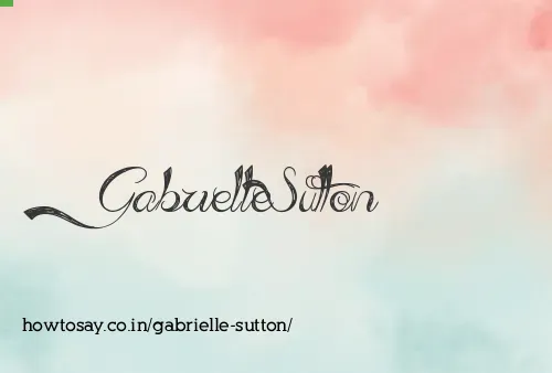 Gabrielle Sutton