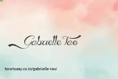Gabrielle Tao