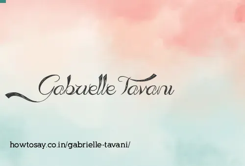 Gabrielle Tavani