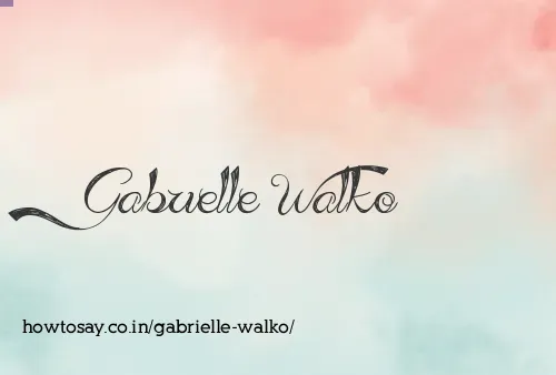 Gabrielle Walko