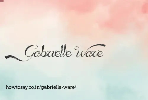 Gabrielle Ware